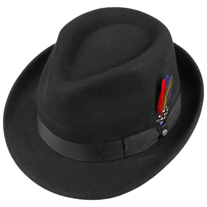 Elkader Fedora Woolfelt Black