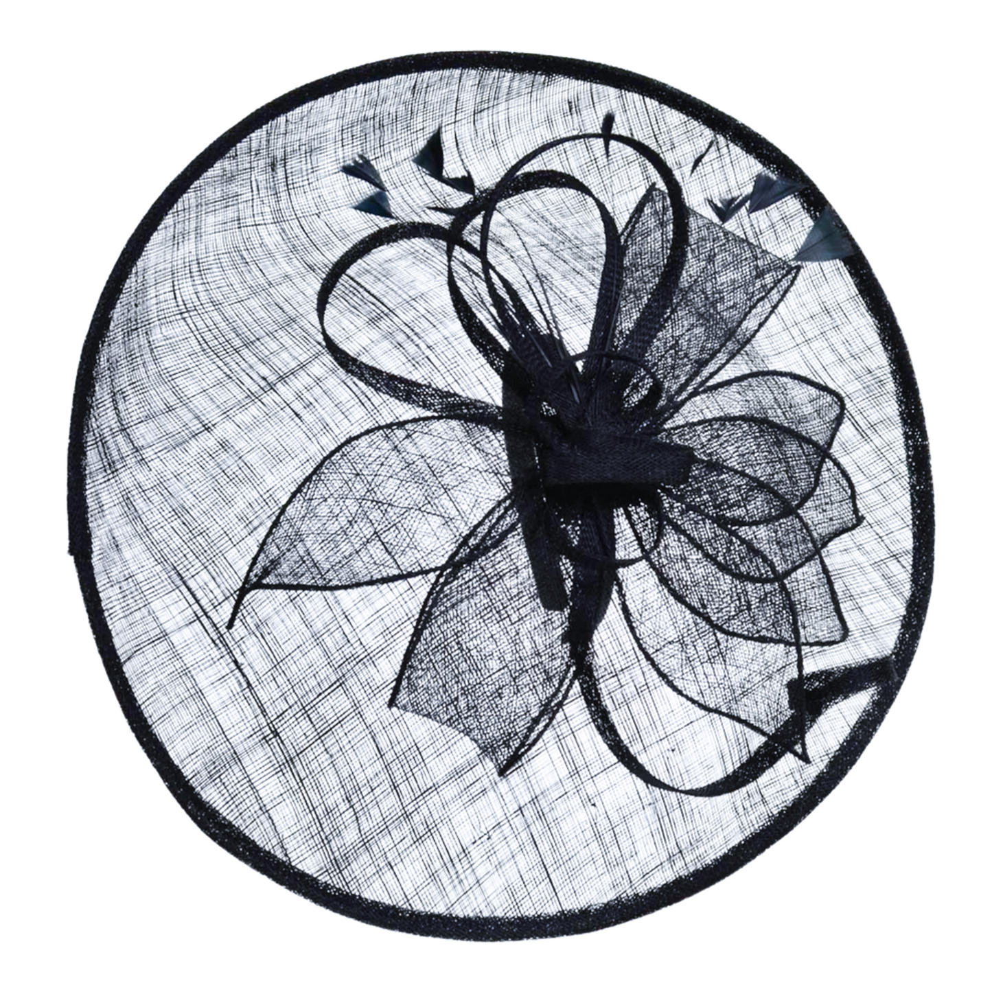 Eira Fascinator Ink Blue