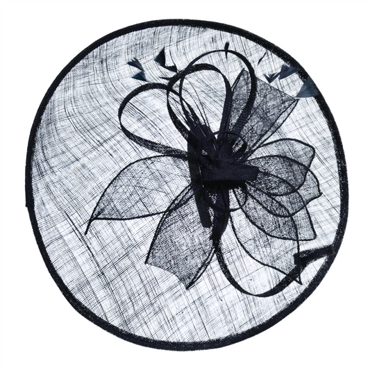 Eira Fascinator Ink Blue