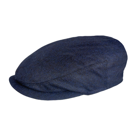 Driver Cap Wool/Cashmere/Silk Navy