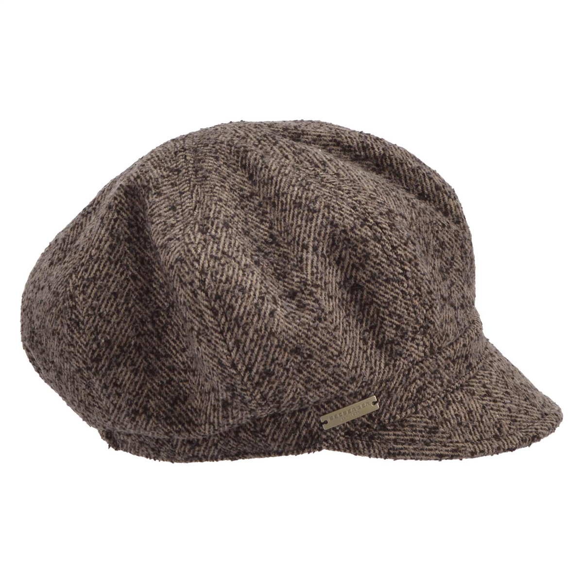 Balloon Cap Tweed Teak/Camel