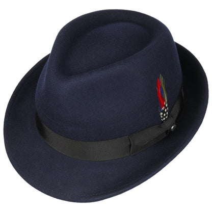 Elkader Fedora Woolfelt Blue