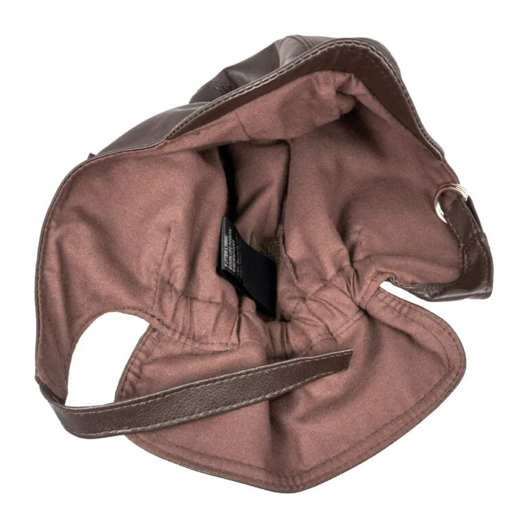 Convertible Nappa Leather Cap