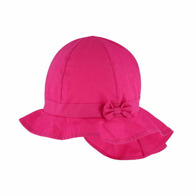 6-Panel Neck Shield GOTS Fuchsia