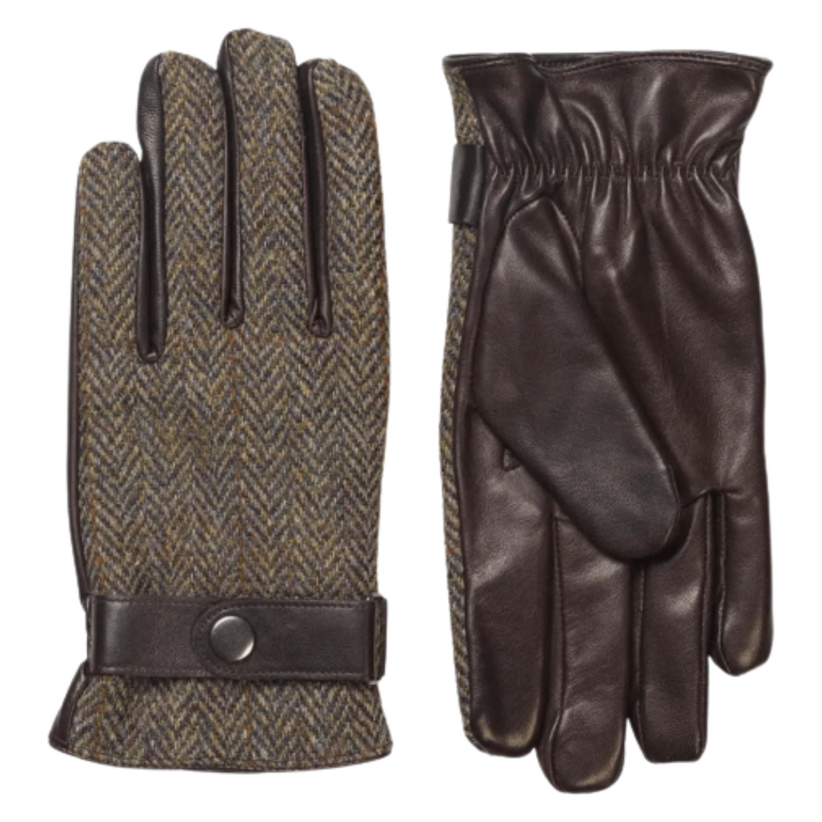 Gloves Nigel Harris Tweed Brown