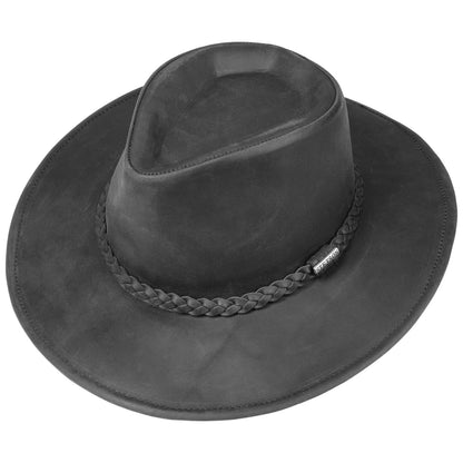 Western Buffalo Leather Black