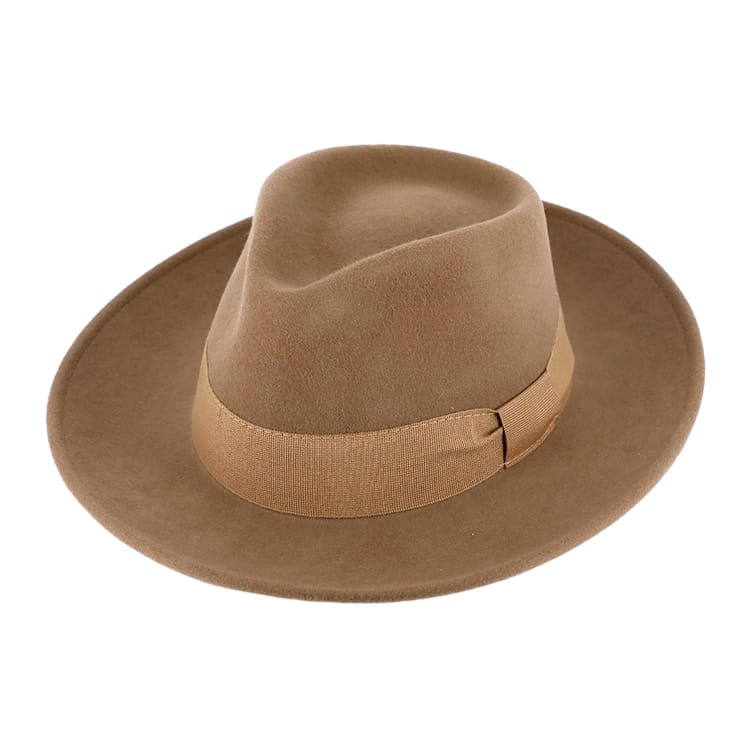Fedora Woolfelt Crushable Camel