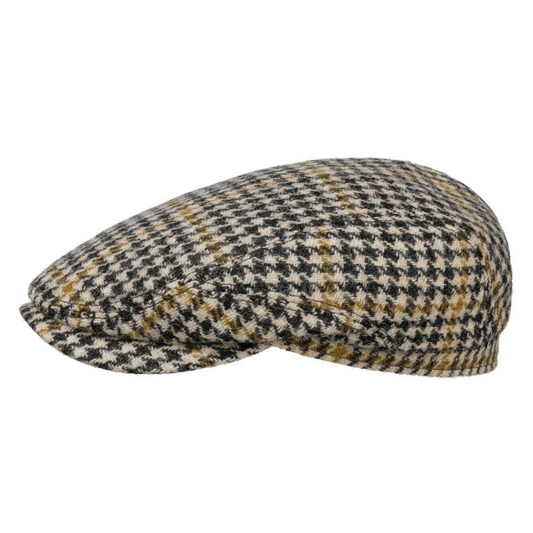 Driver Cap Houndstooth Harris Tweed