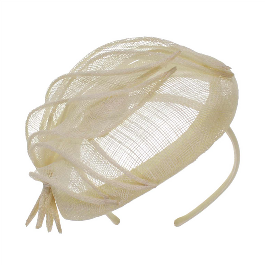 Abigail Fascinator Ivory