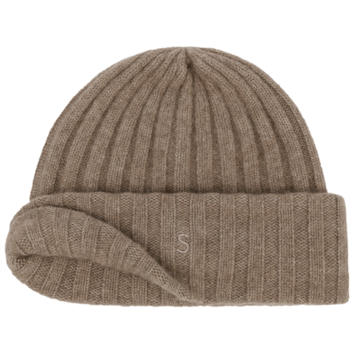 Beanie Undyed Cashmere Pale Brown