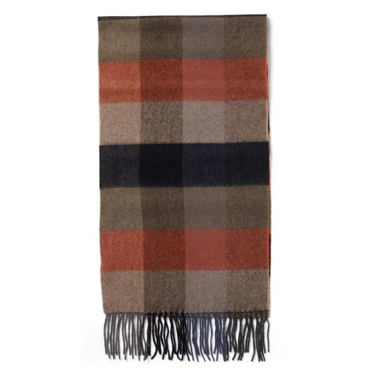 Lambswool Checked Winterscarf Brown Check