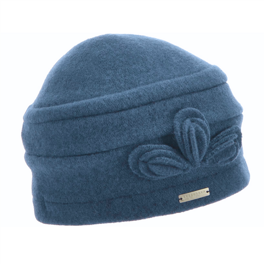 Boiled Wool Toque Indigo