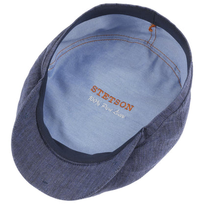 Driver Cap Linen Jeans Blue