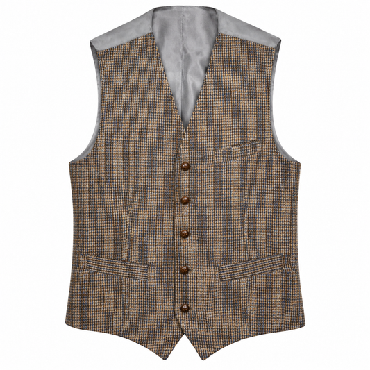 Vest Harris Tweed Barleycorn