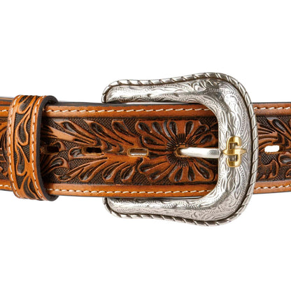 Tooled Leather Belt