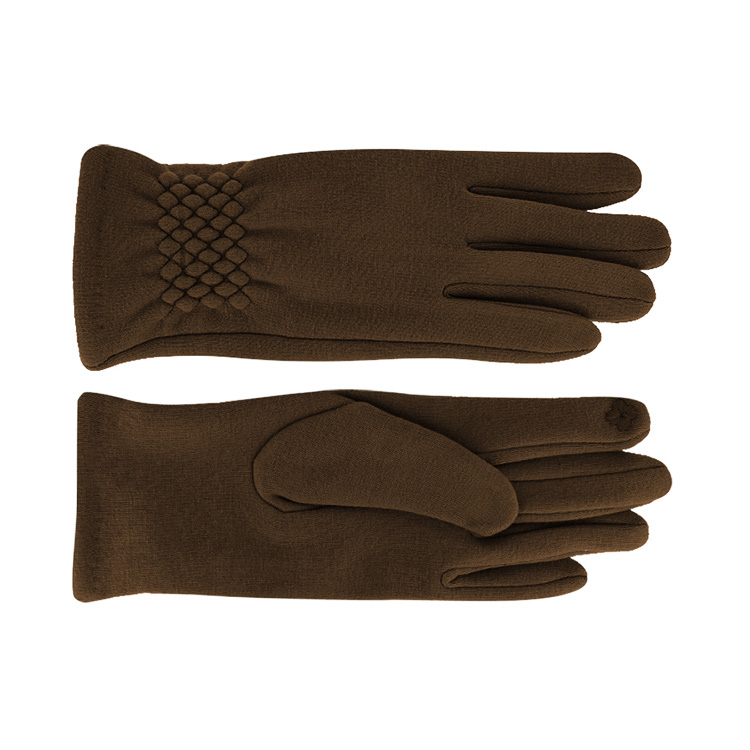 Gloves Touchscreen Brown