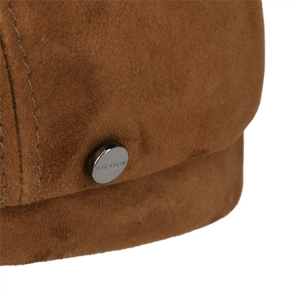 Driver Cap Goat Suede Cognac