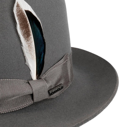 Classic Fedora Woolfelt Smoke Grey