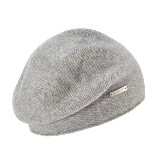 Cashmere Beret Lue Smoke Grey