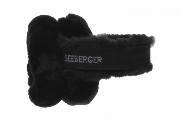 Shearling Earmuffs Black