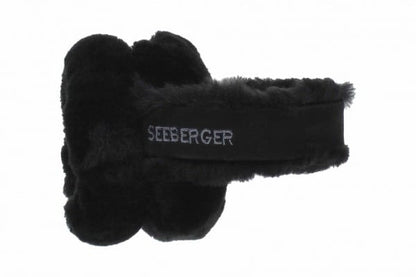 Shearling Earmuffs Black