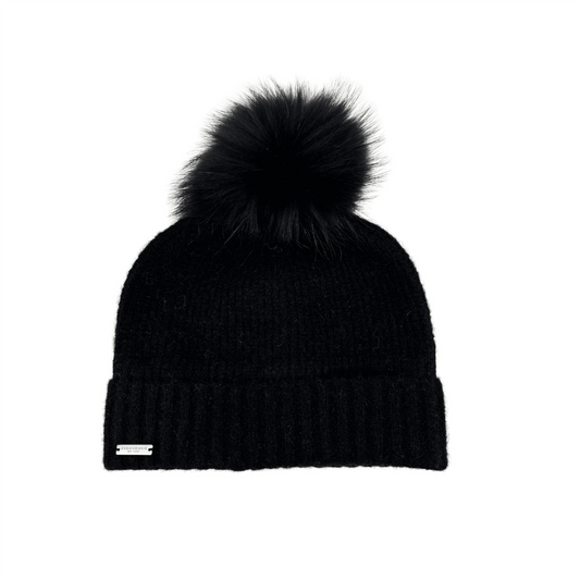 Knitted Beanie Finracoon Black