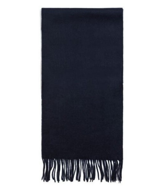 Lambswool Winterscarf Navy Blue