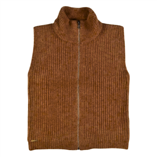 Vest Cardigan Kelly Nutmeg Brown