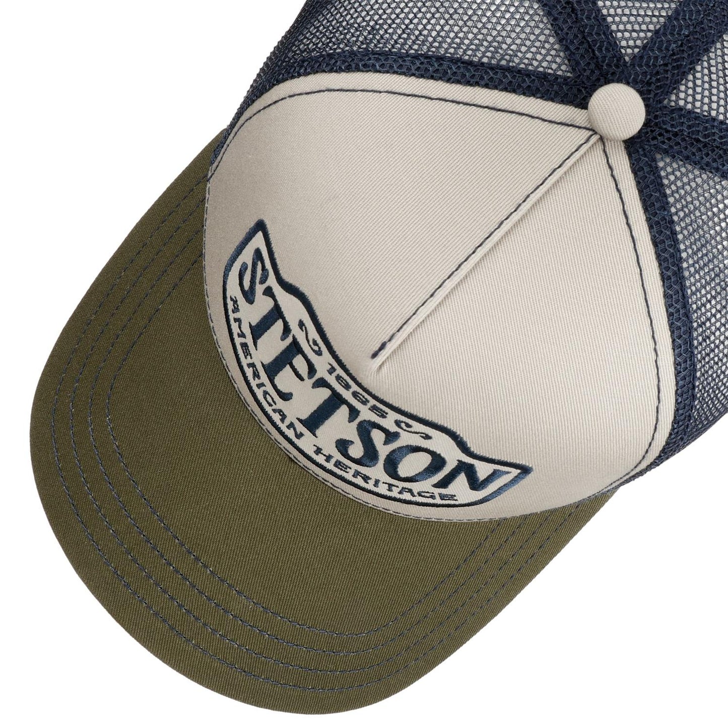Trucker Cap Western Patch Blue/Green