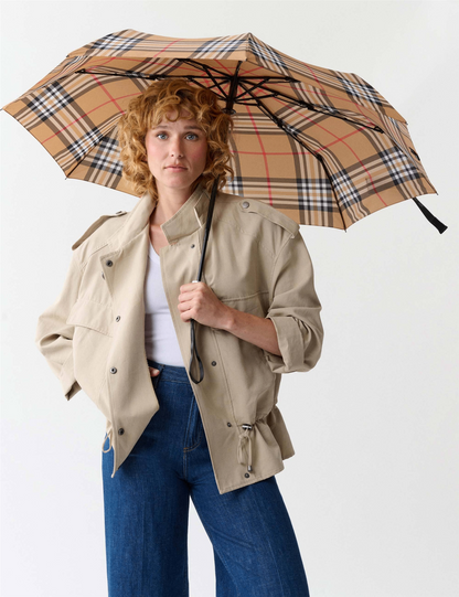 Umbrella Jumbo  Compact Automatic Plaid Pattern