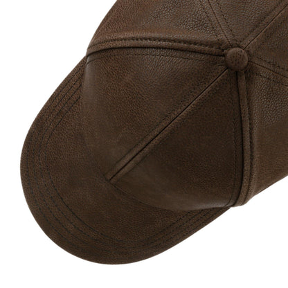 Baseball Cap Chevrette Cowhide EF Dark Brown