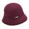 Woolfelt Cloche Modena Burgundy Red