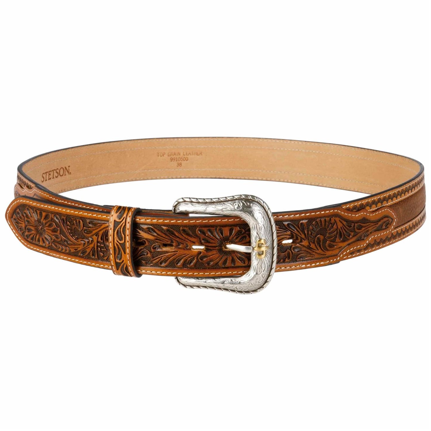 Tooled Leather Belt