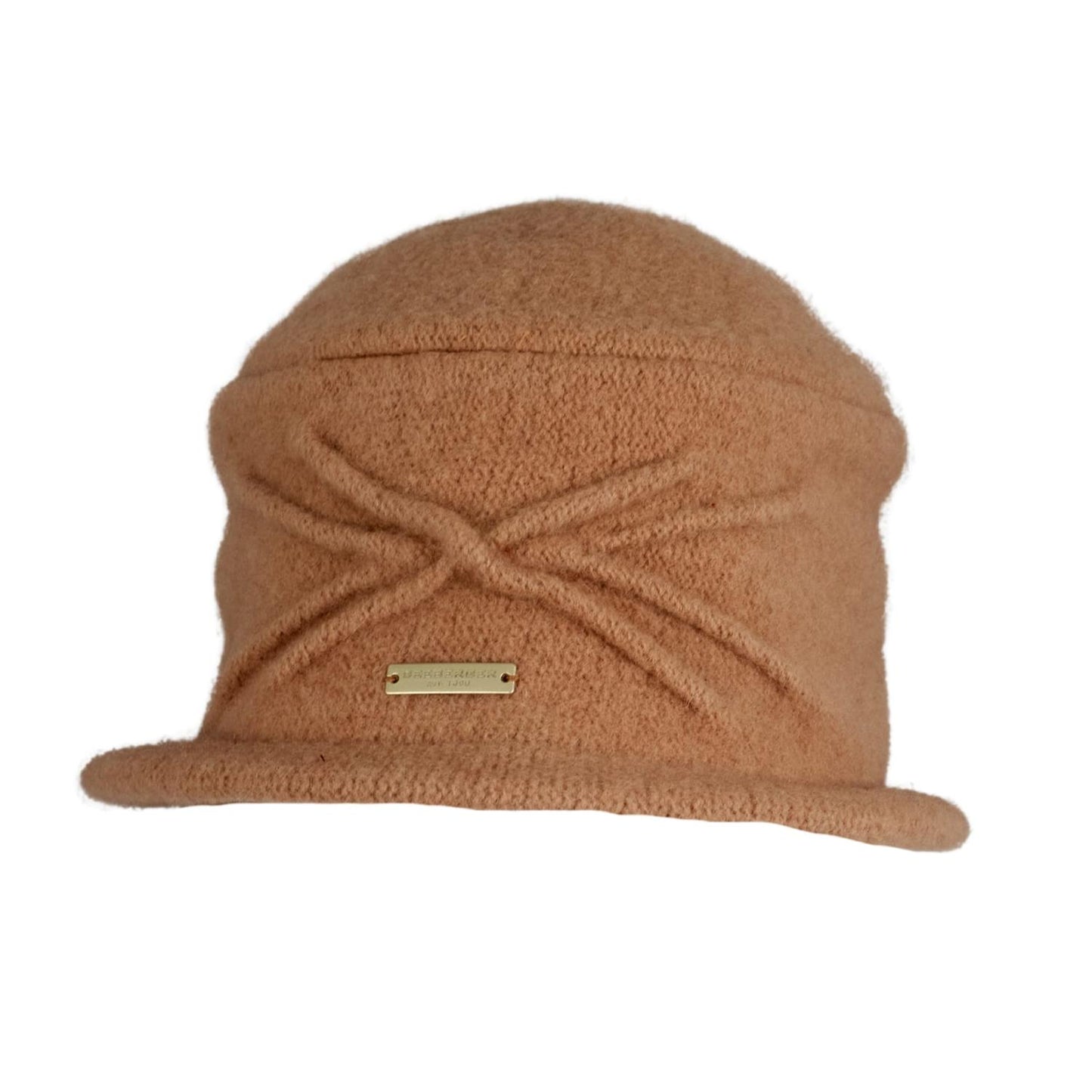 Boiled Wool Cloche Agnes Camel