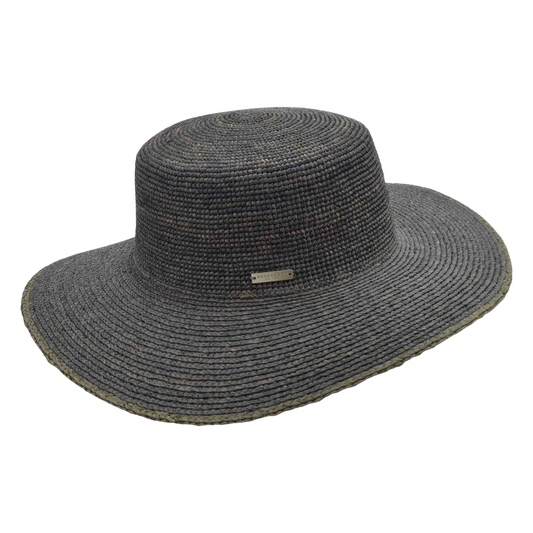 Raffia Crochet Adeline Khaki/Grass Green