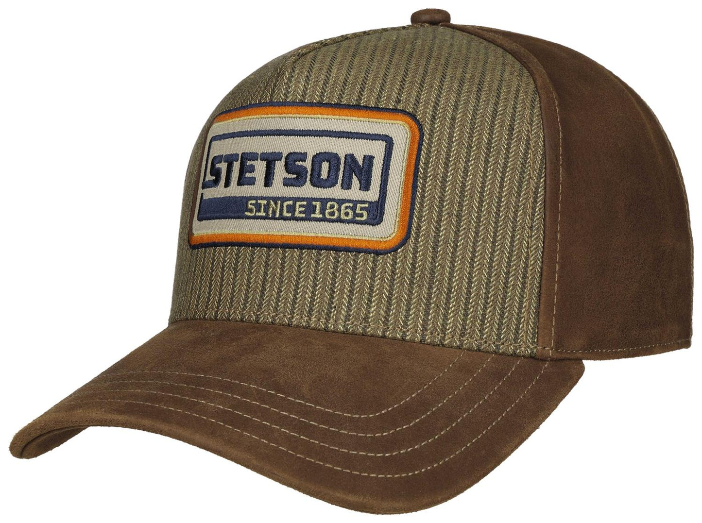 Trucker Cap Cotton Linen Stripe