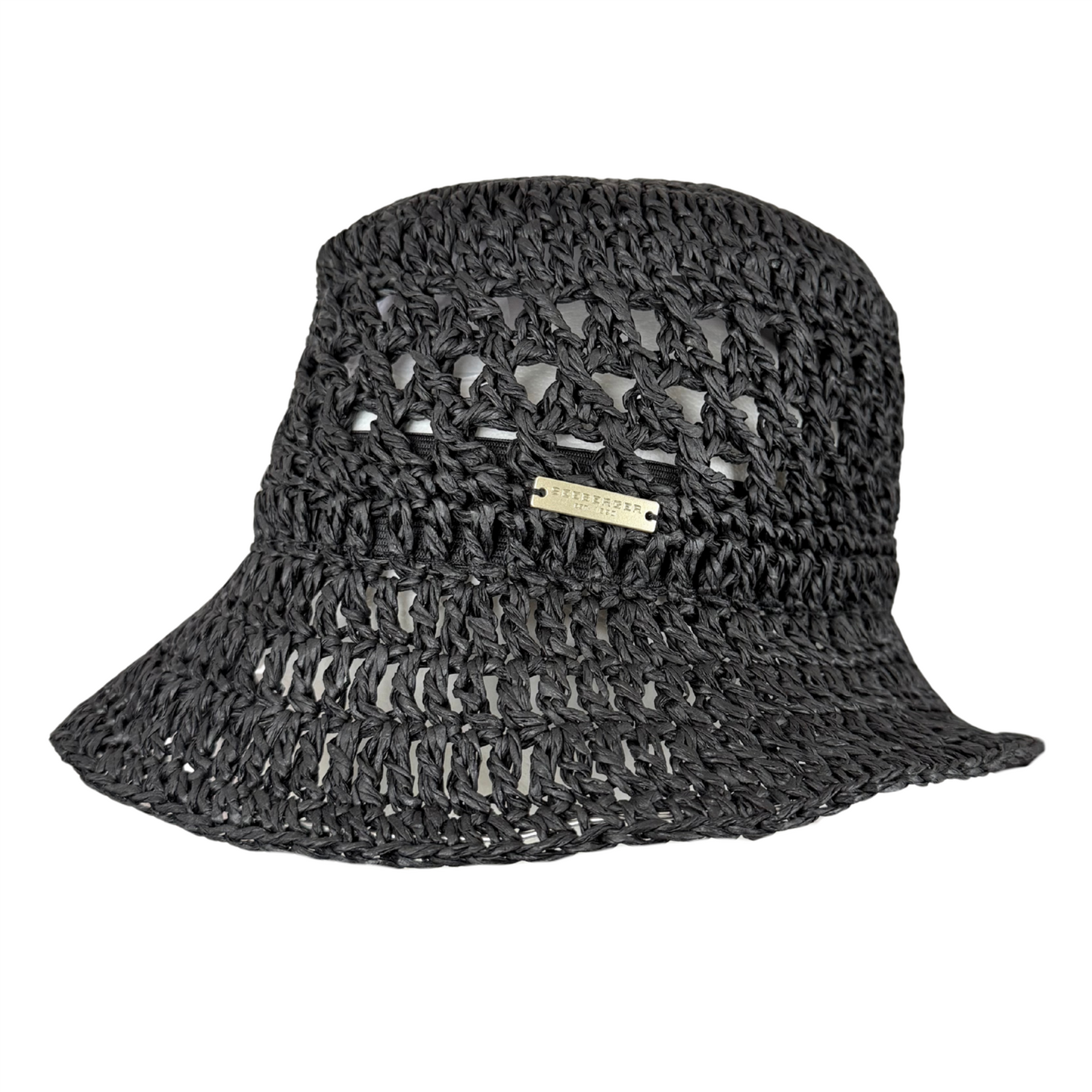 Paperstraw Bucket Johanna Black