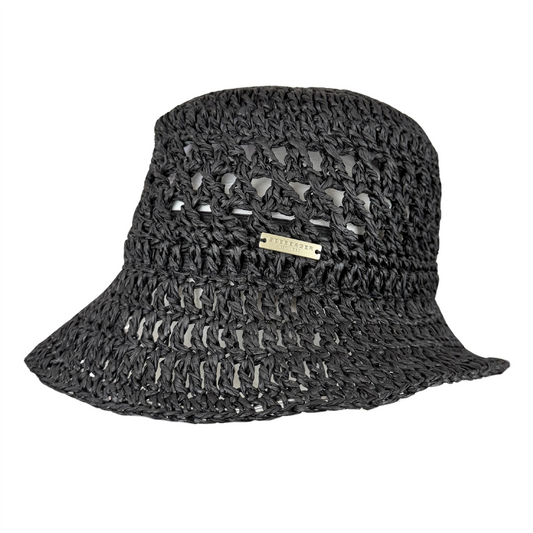 Paperstraw Bucket Johanna Black