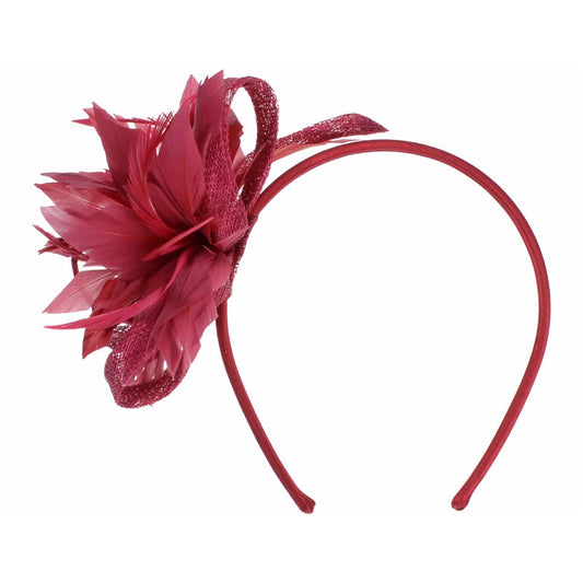 Elsie Fascinator Ruby Red