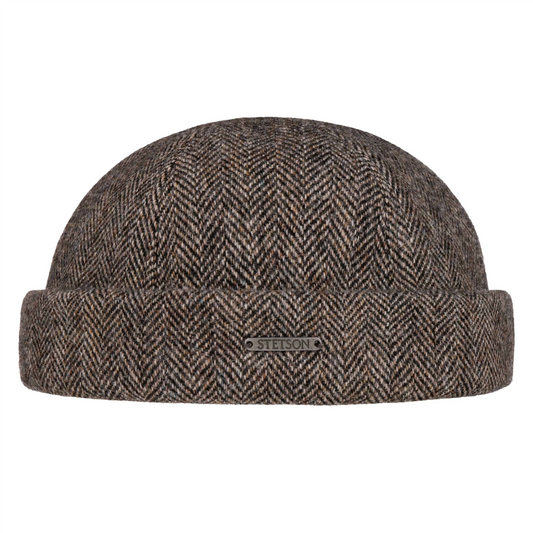 Docker Wool Herringbone Grey