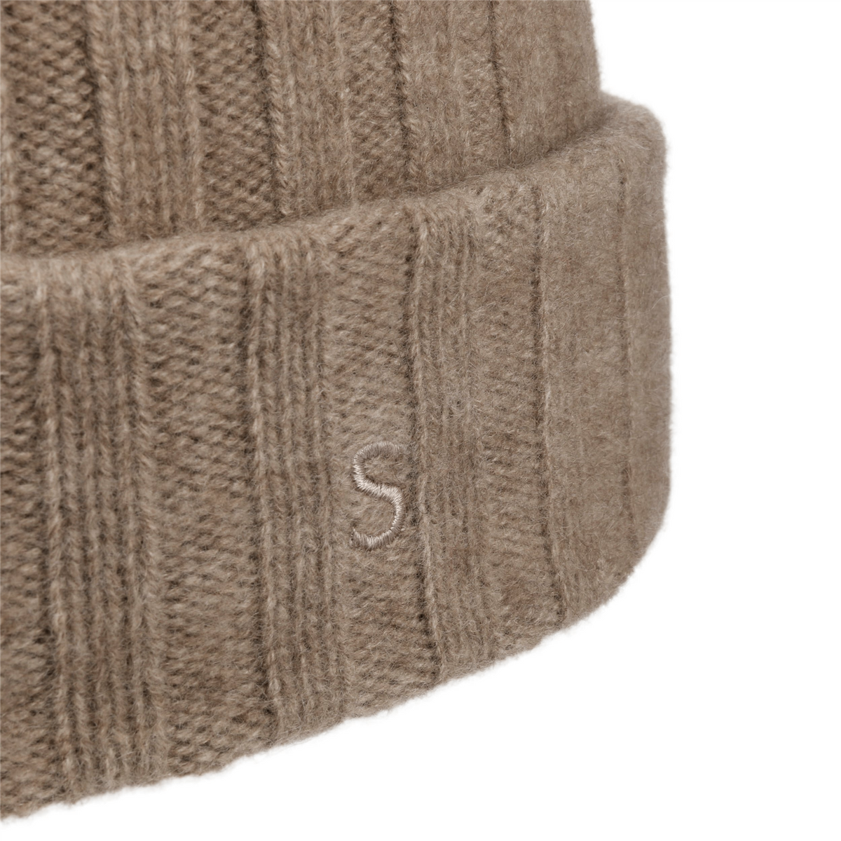 Beanie Undyed Cashmere Pale Brown