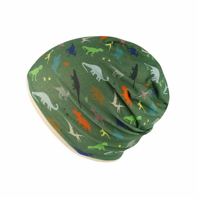 Beanie Dino Reversible Olive Green