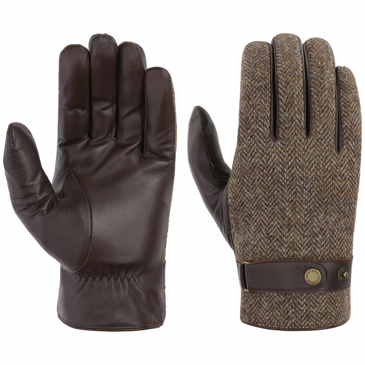Gloves Goat Nappa / Wool Brown