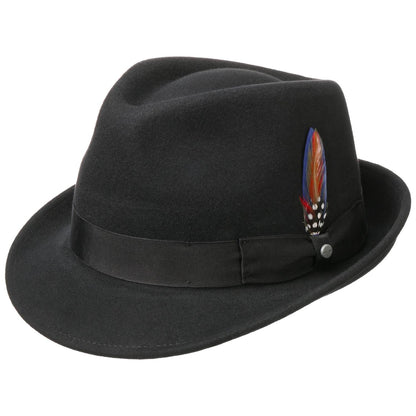Elkader Fedora Woolfelt Black