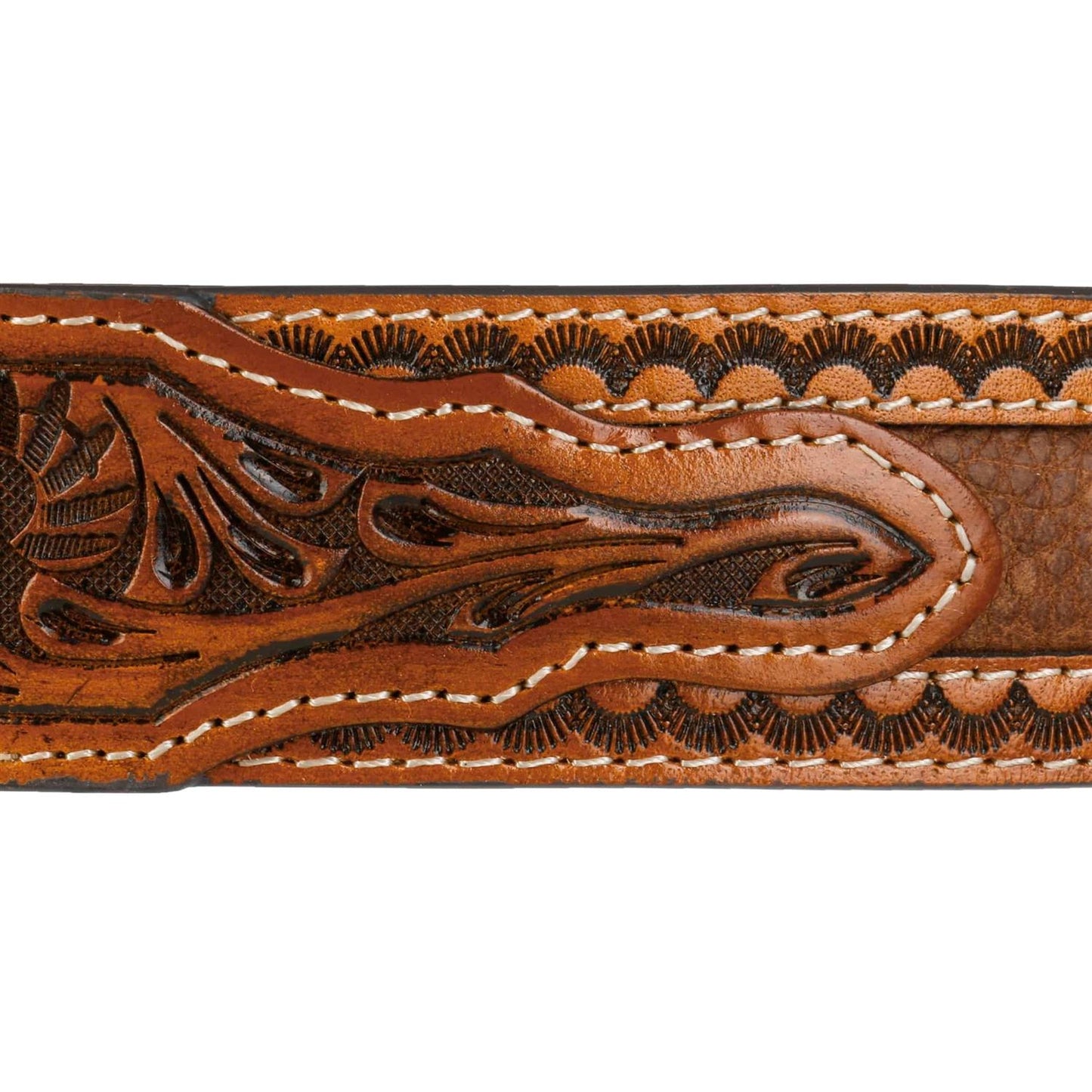 Tooled Leather Belt