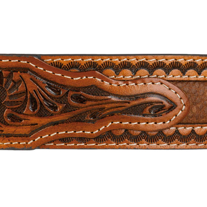 Tooled Leather Belt