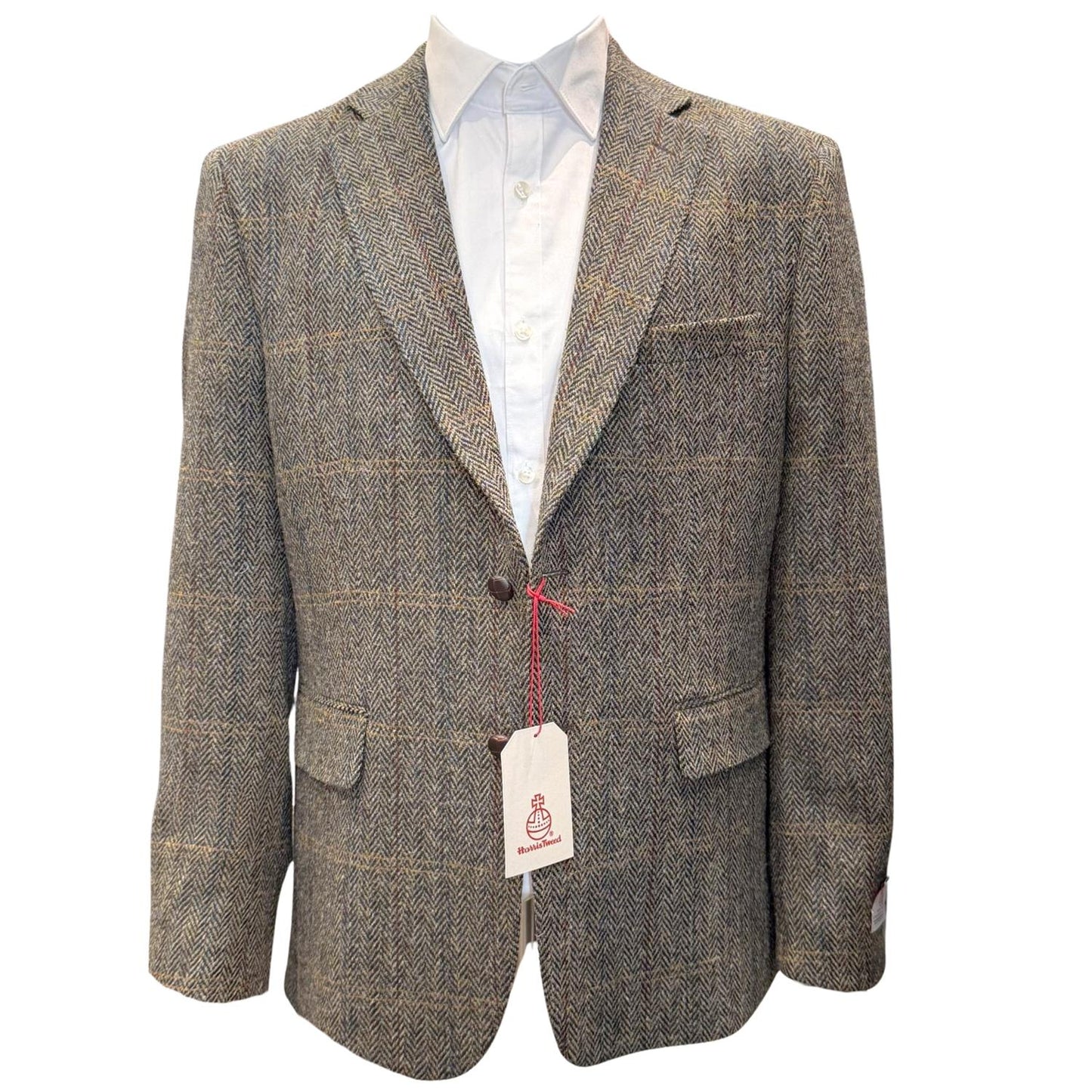 Dressjakke Lewis Harris Tweed Olive Check