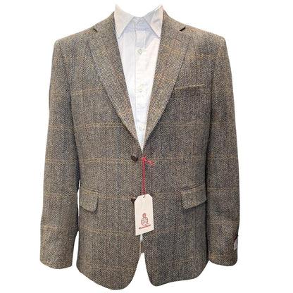 Dressjakke Lewis Harris Tweed Olive Check