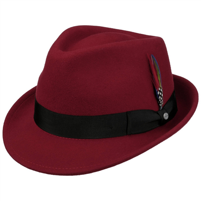 Elkader Fedora Woolfelt Dark Chili
