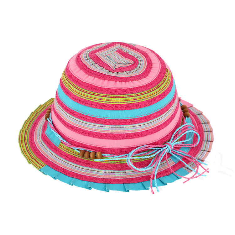 Striped Pearl Ribbon Pink